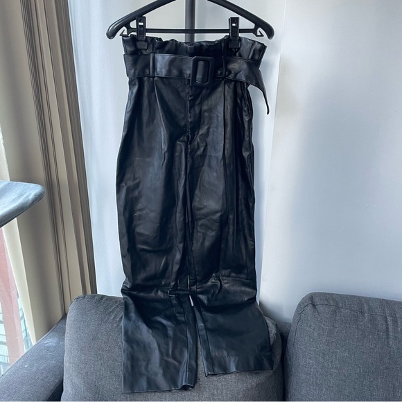 H&M Faux Leather Trousers - Picture 4 of 5